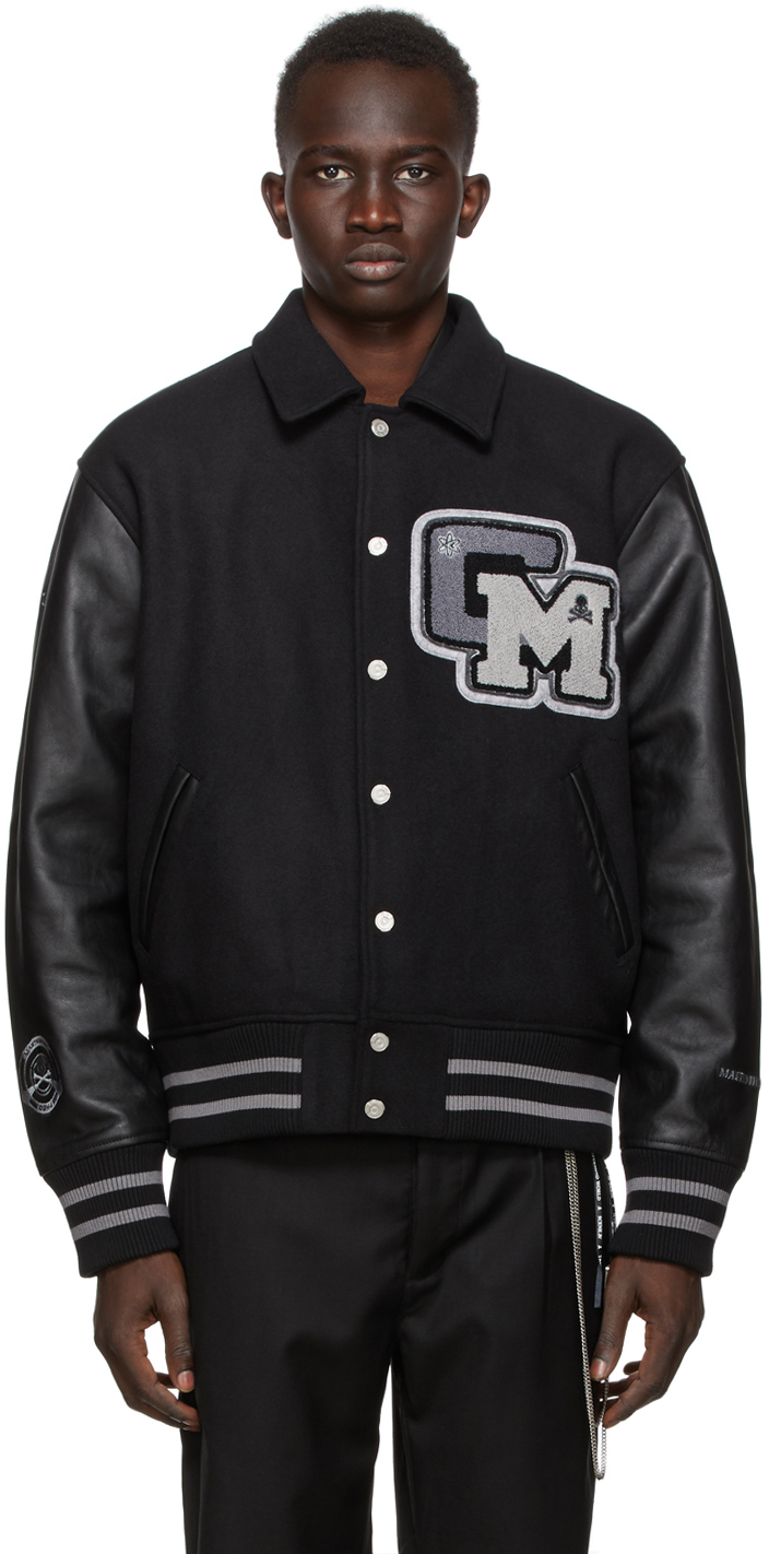 all black baseball jacket