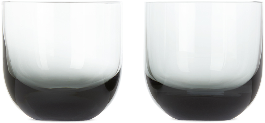Tom Dixon Black Tank Whiskey Glasses Set, 200 ml