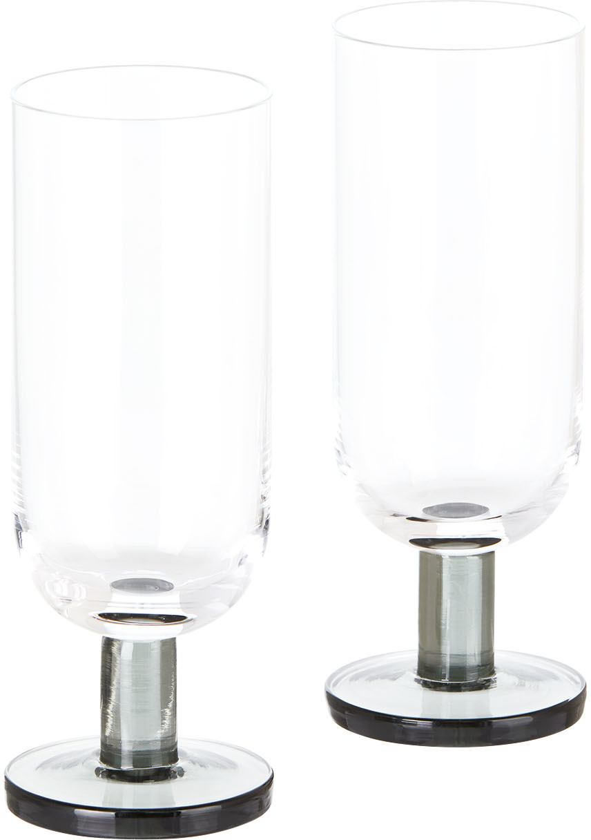 Tom Dixon Puck Set Of Two Highball Glasses In Clear