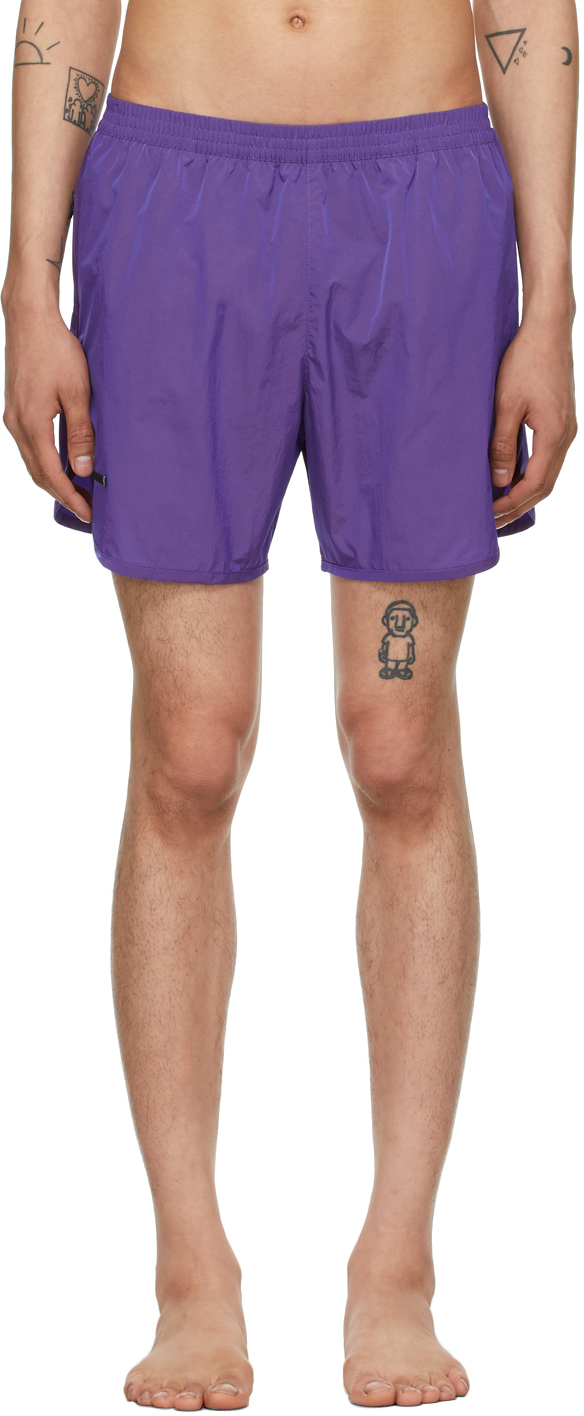 Ssense Uomo Sport & Swimwear Costumi da bagno Pantaloncini da bagno Purple Wild Steve Swim Shorts 