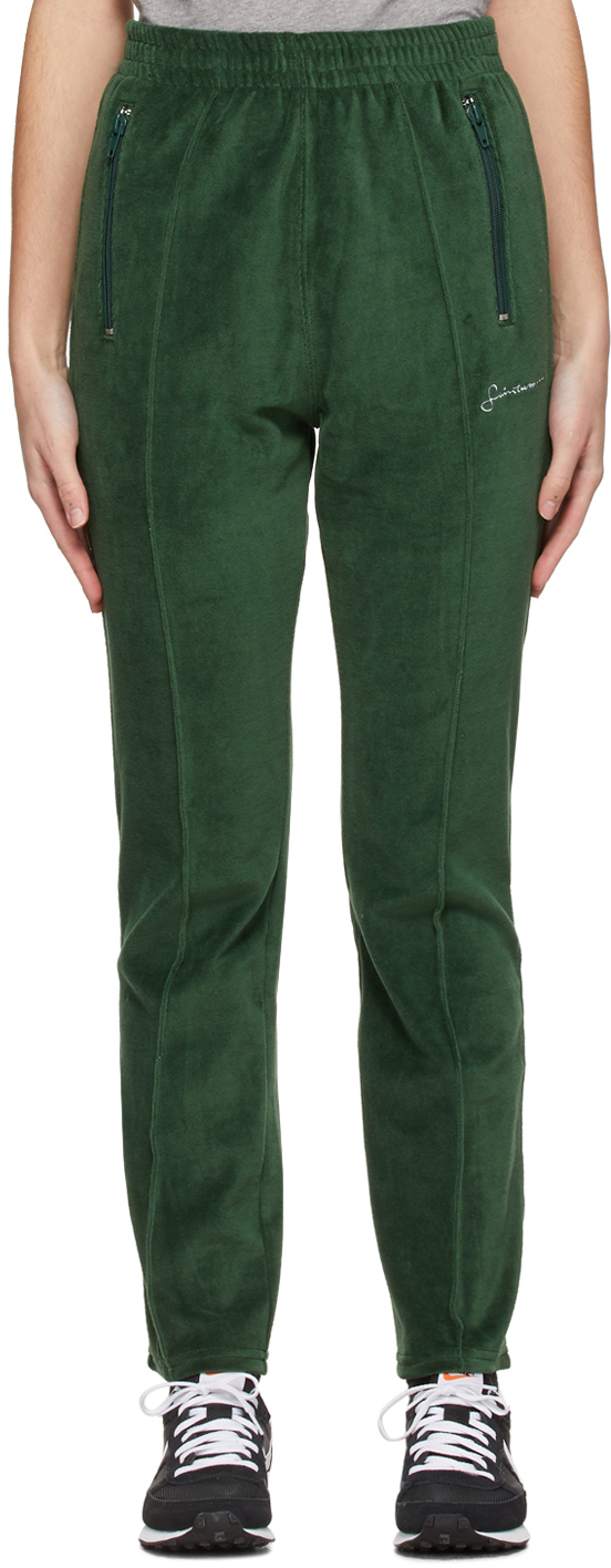 Saintwoods Green Velour Lounge Pants SSENSE