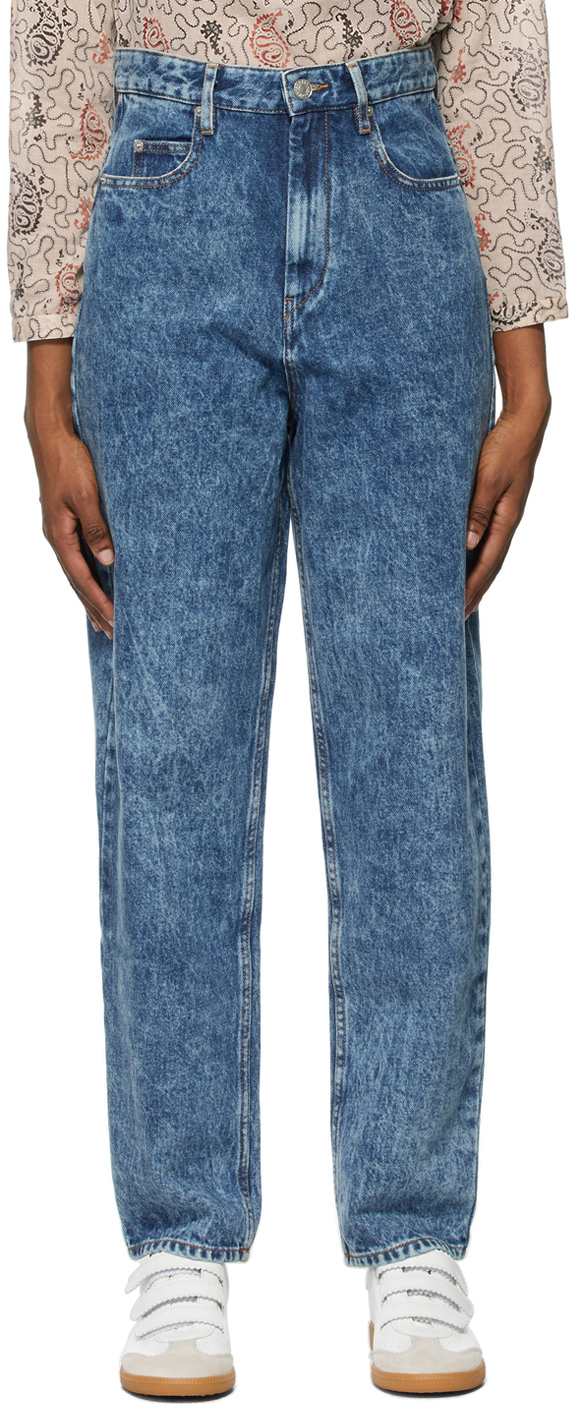 Isabel Marant Etoile: Blue Washed Corsysr Jeans | SSENSE UK