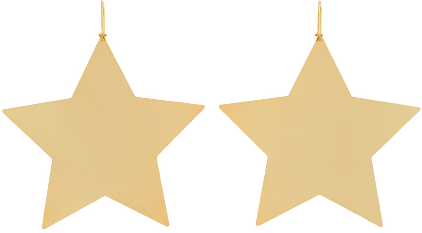 Isabel Marant Gold In Love Star Earrings