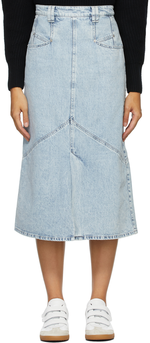 Isabel Marant Blue Pomano Skirt
