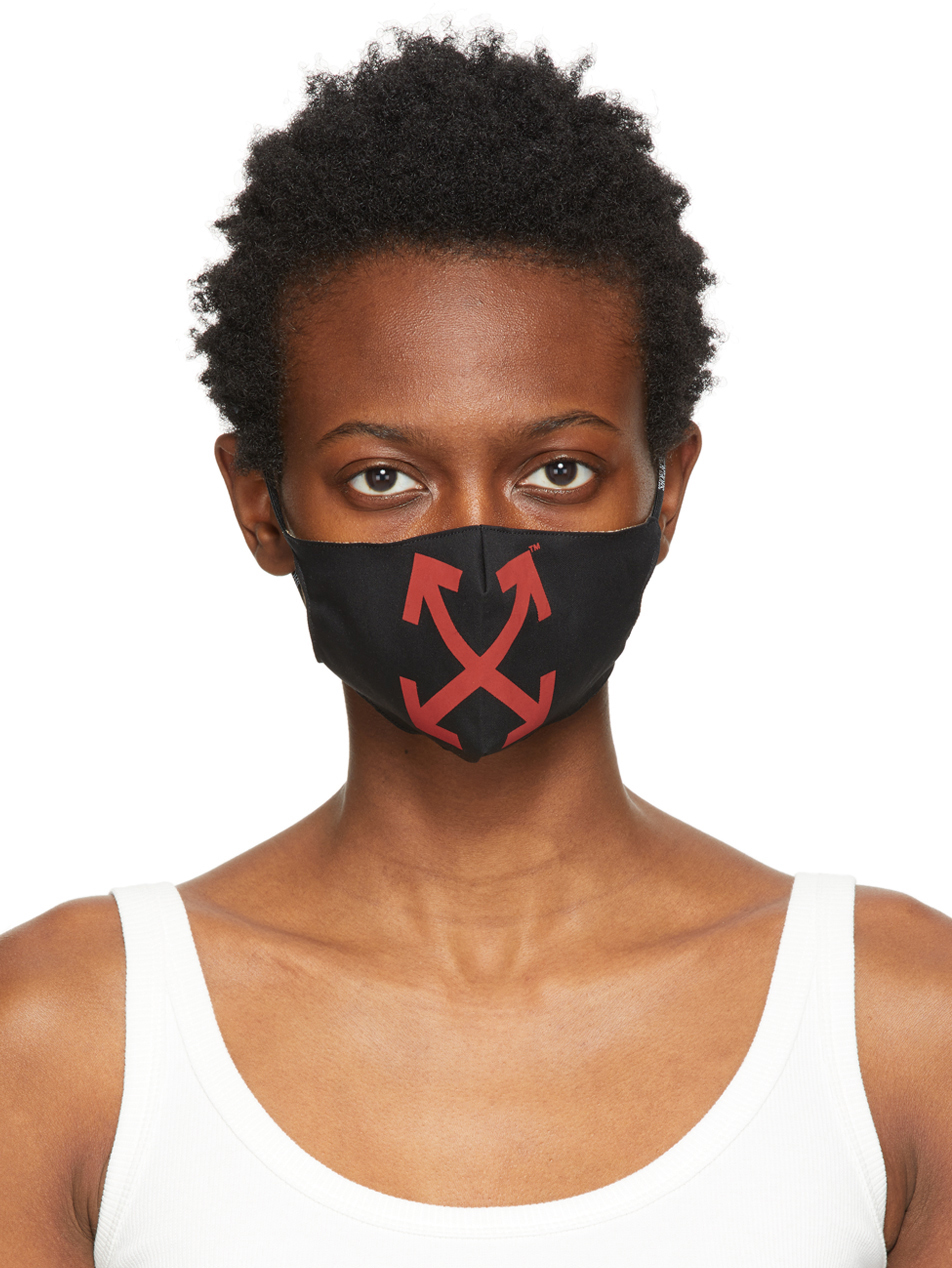 Off-White Black & Red Arrows Simple Mask