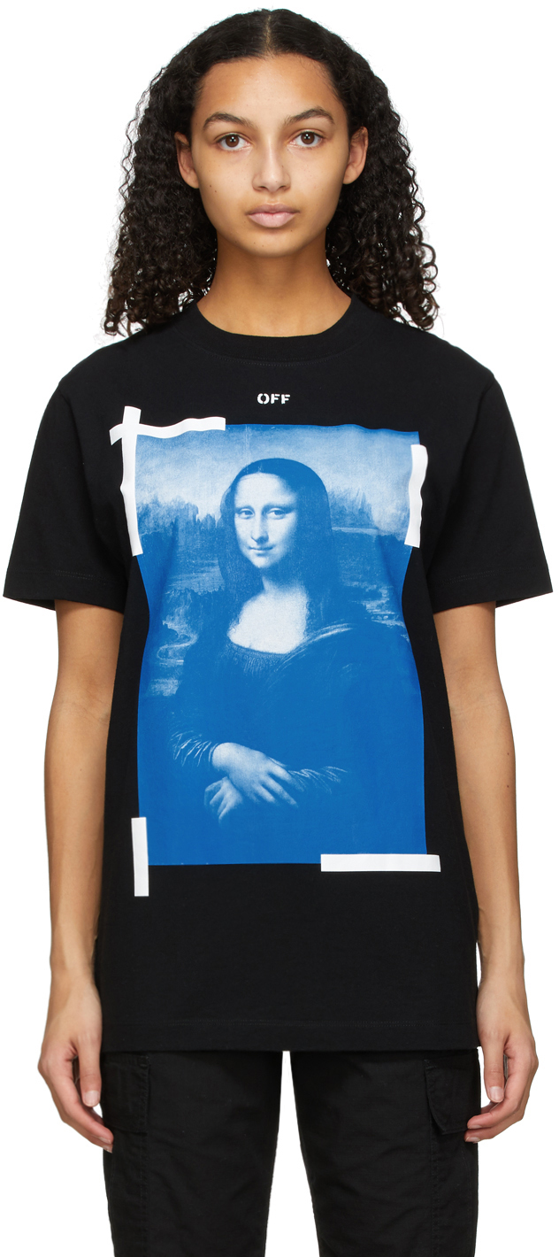 Off-White: Black Mona Lisa T-Shirt | SSENSE