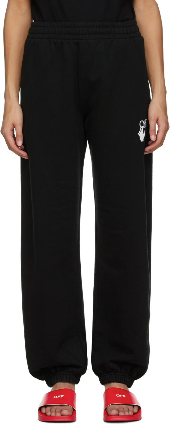Off-White: Black Marker Lounge Pants | SSENSE