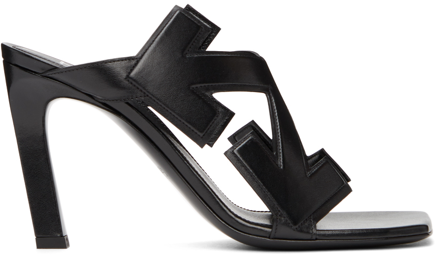 off white heels black