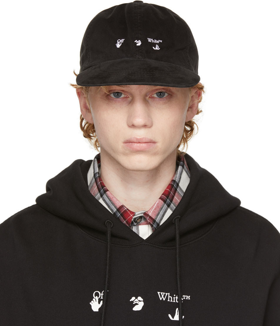 Off-White Off-White Black & Logo Cap | Closet