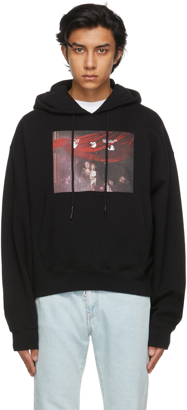 off white colour hoodie