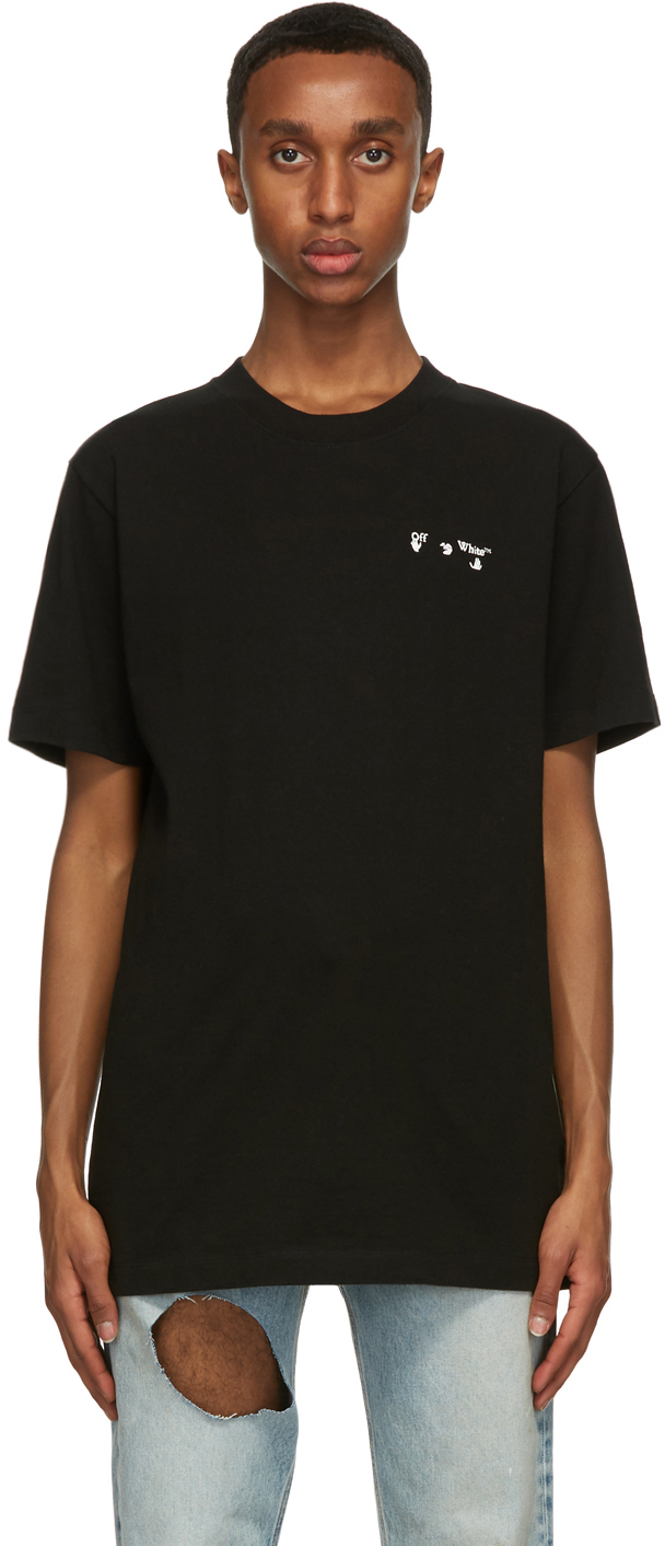 off white embroidered logo t shirt