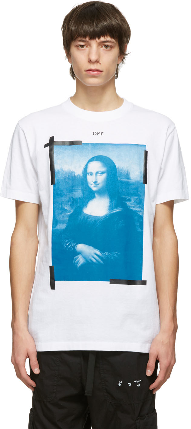 White Slim Mona T-Shirt on Sale