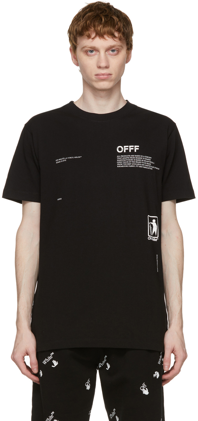 t shirt off white black