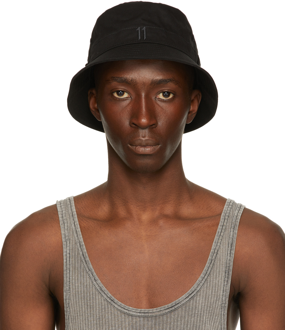 11 by Boris Bidjan Saberi: Black New Era Edition Logo Bucket Hat 