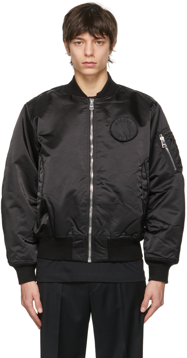 Études: Black Horizon Bomber Jacket | SSENSE Canada