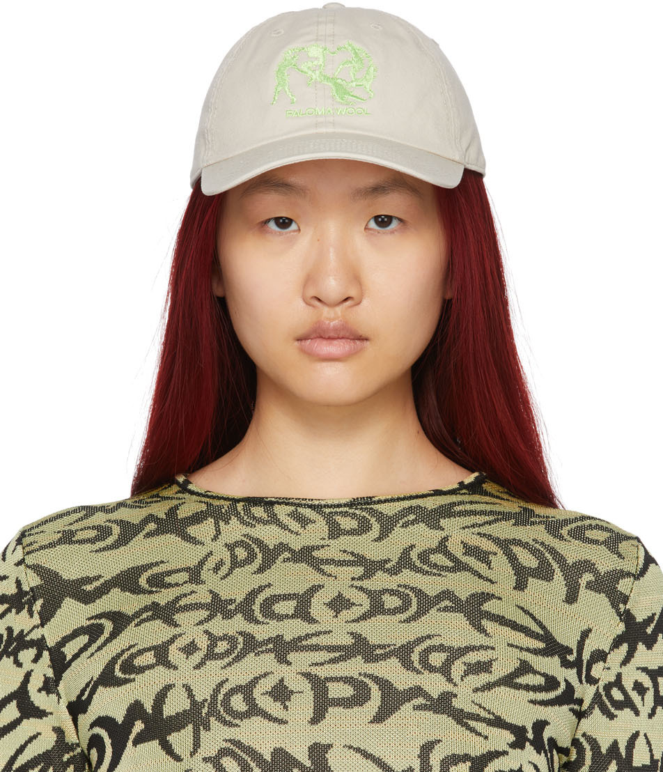 Paloma Wool: Beige Happy Hour Dance Cap | SSENSE Canada