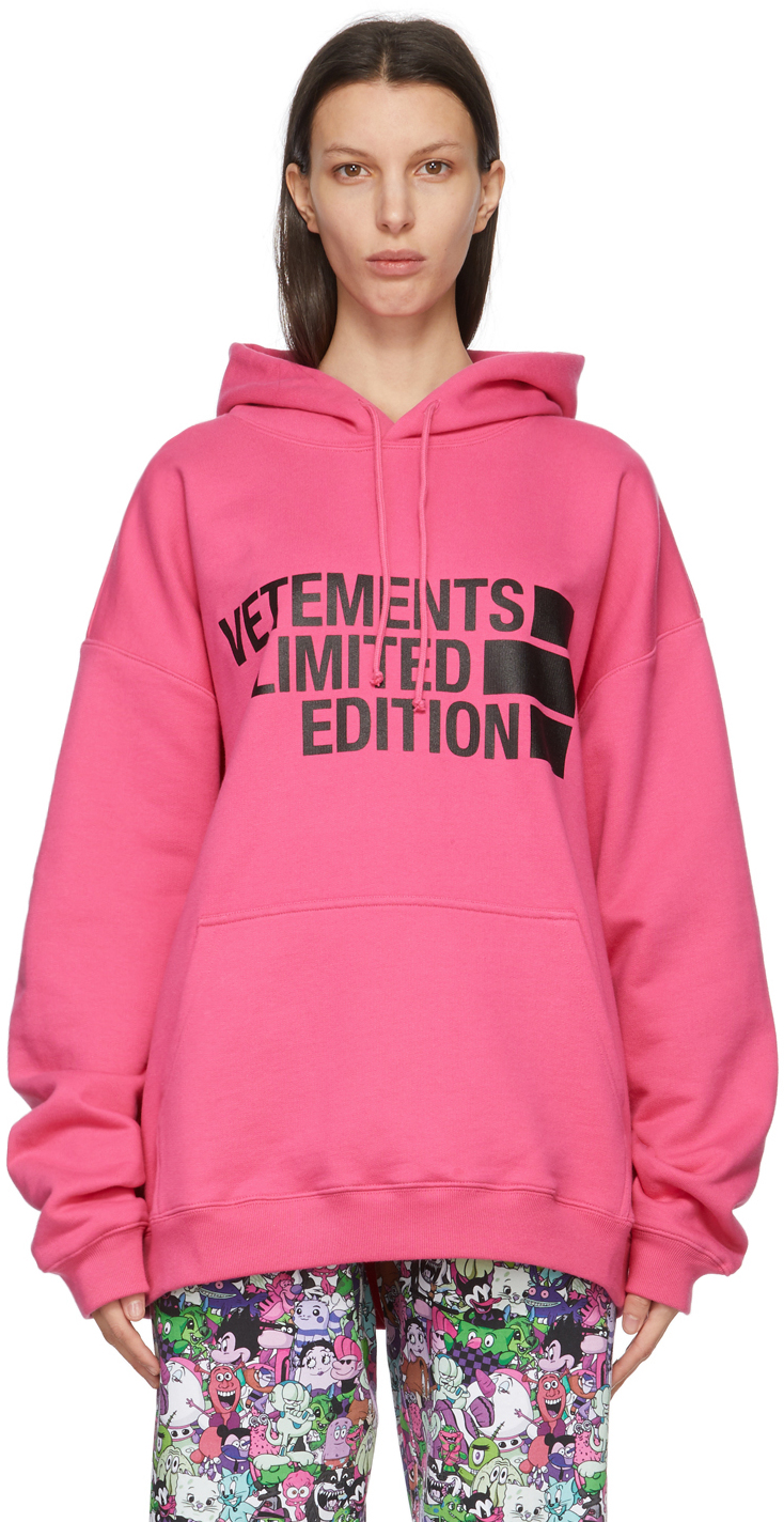 vetements pink unicorn moletom com capuz