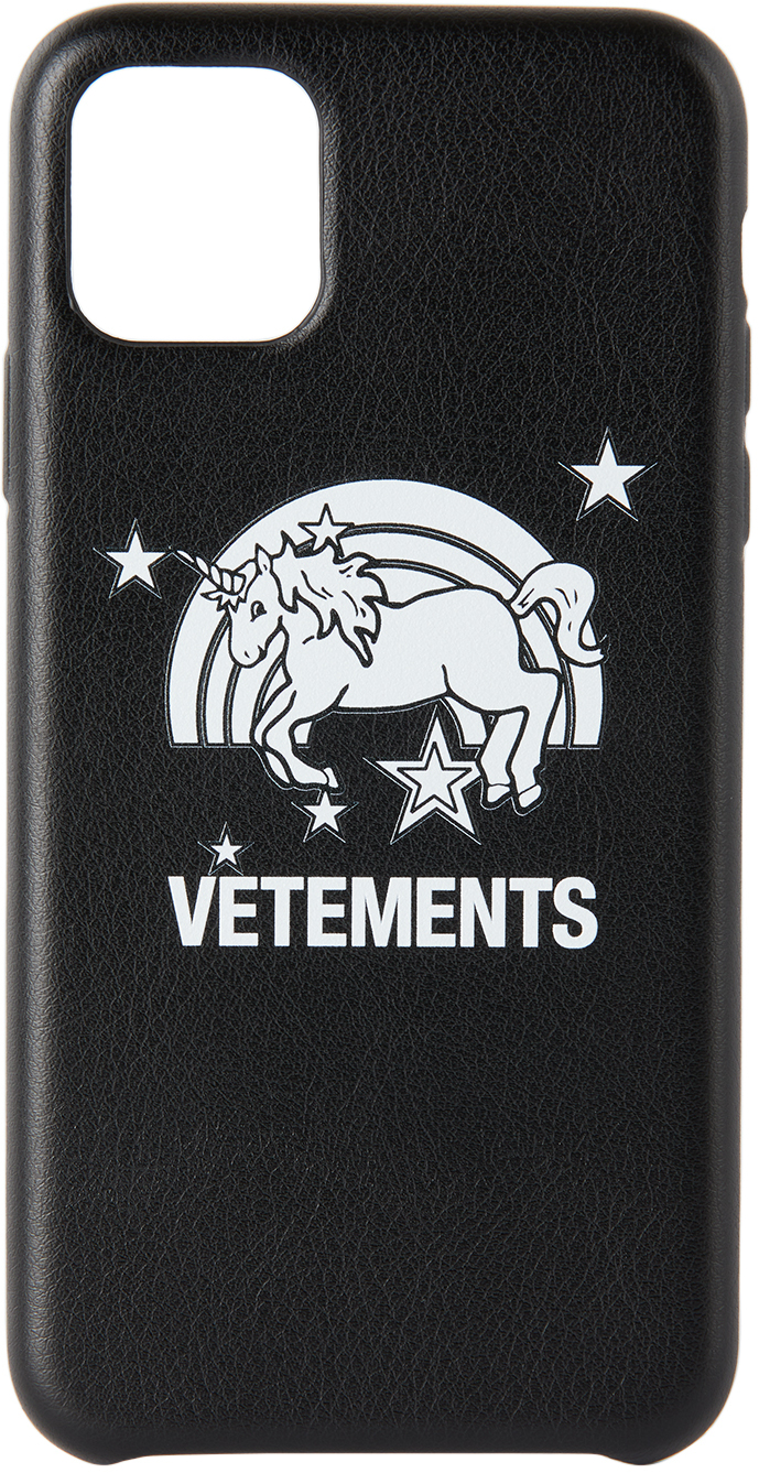 VETEMENTS Black Unicorn iPhone 11 Pro Max Case