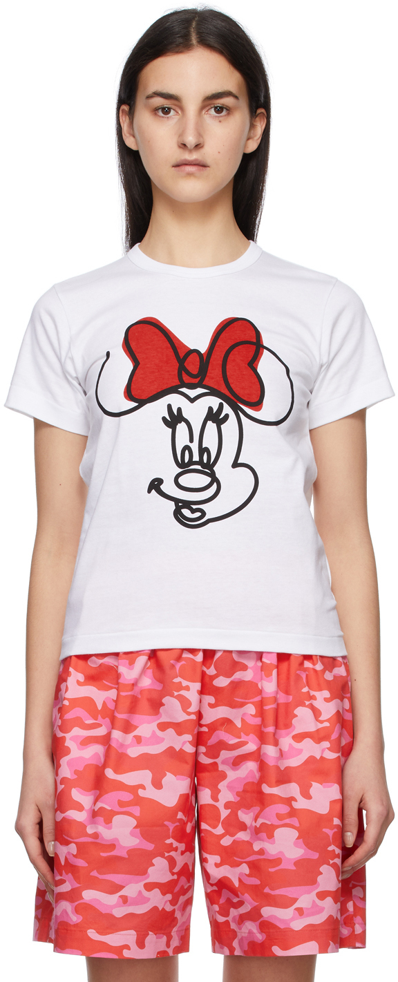 White Disney Edition Minnie Mouse Smile T-Shirt