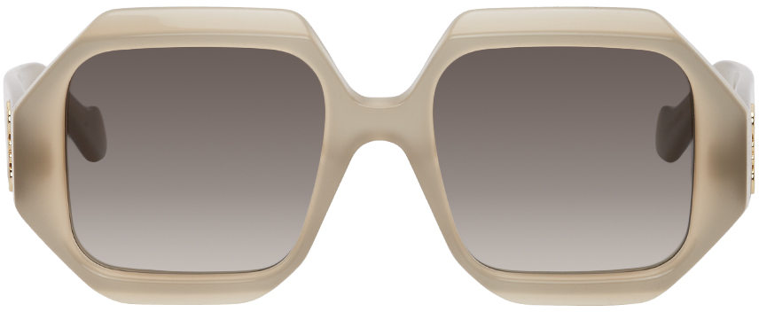 Loewe Taupe Chunky Sunglasses