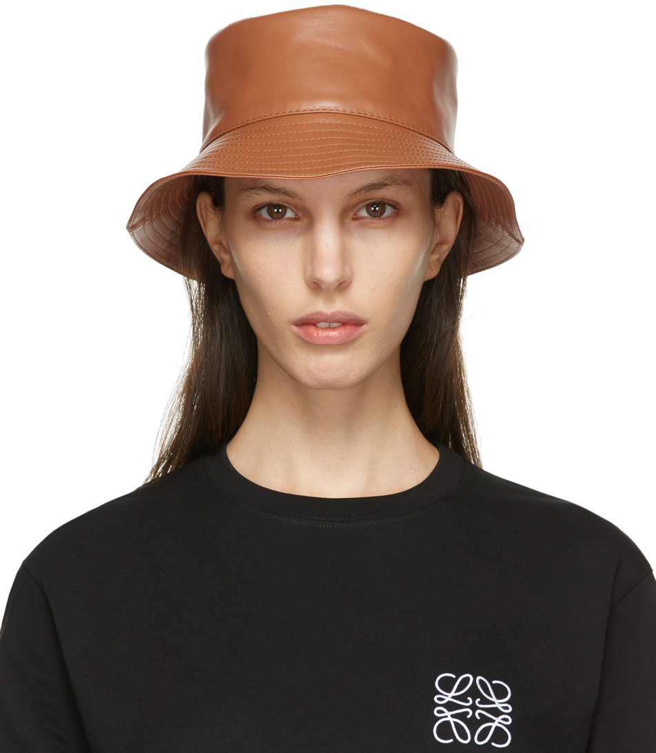 Loewe: Tan Fisherman Bucket Hat | SSENSE Canada