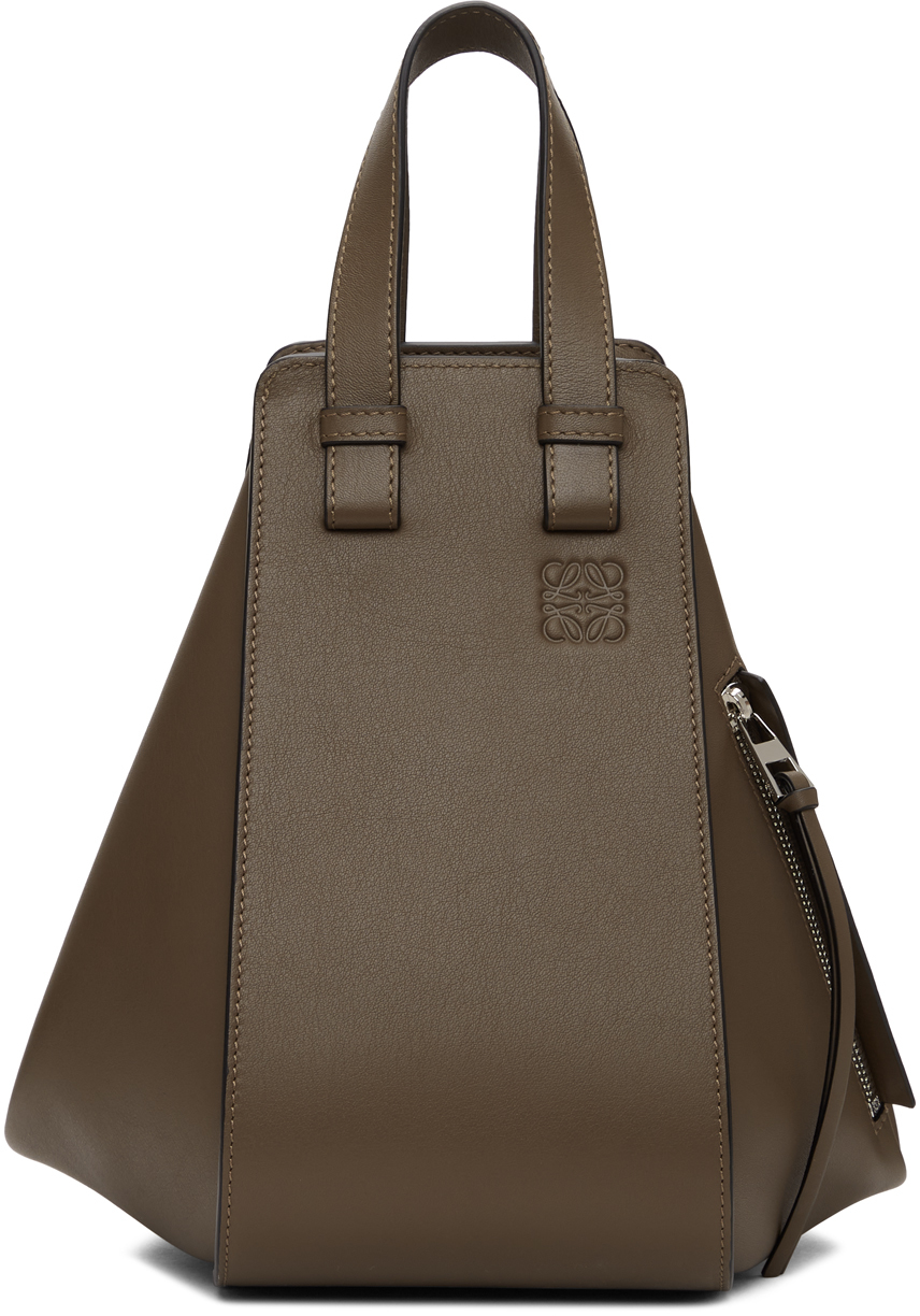 Loewe: Brown Small Hammock Bag | SSENSE