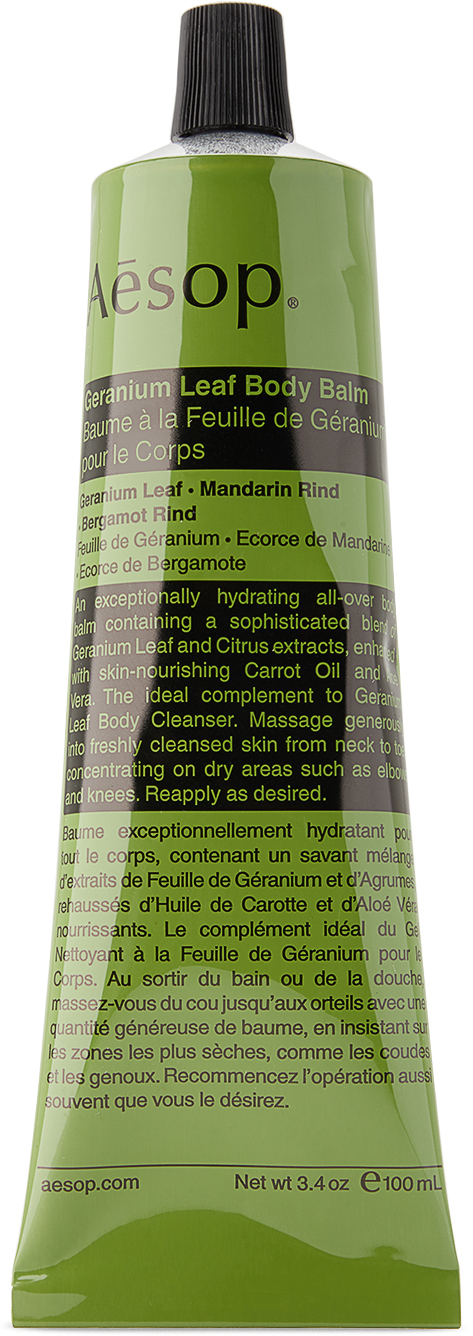 Geranium Leaf Body Balm Moisturizer, 100 mL