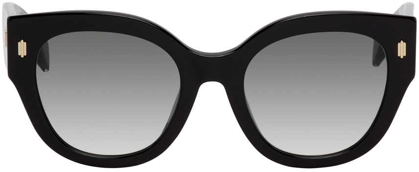 Fendi: Black Roma Round Sunglasses | SSENSE