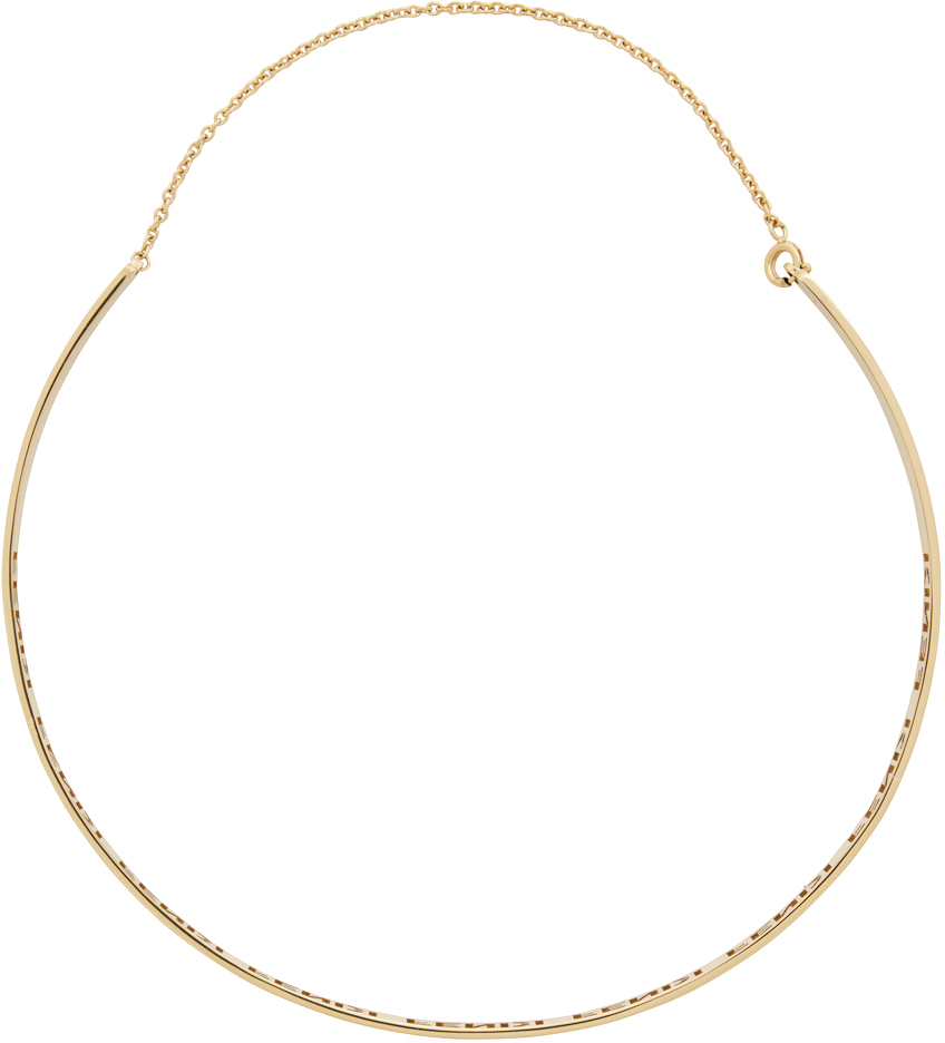 FENDI GOLD SIGNATURE NECKLACE