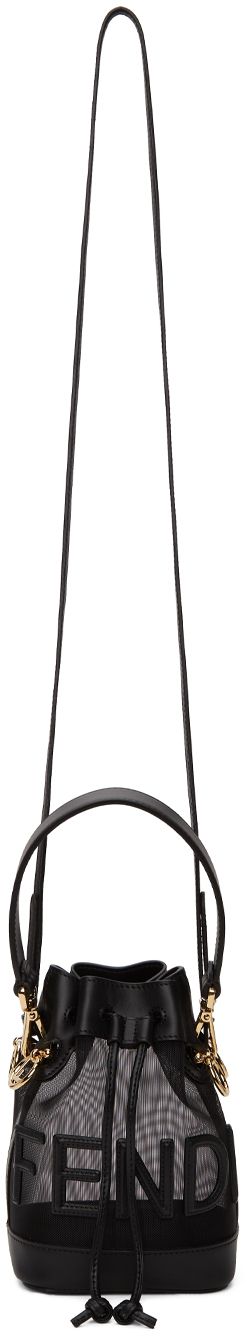 Fendi ブラック ミニ Mon Tresor バケット バッグ