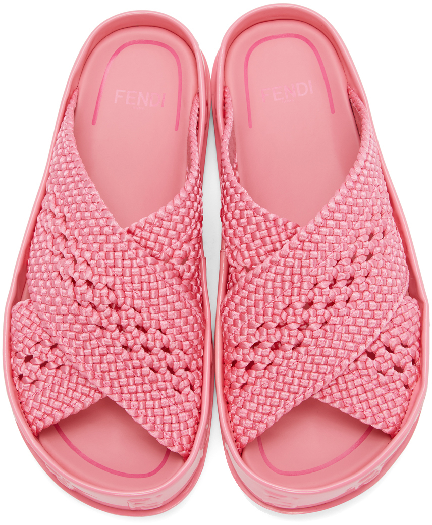 Fendi Pink Forever Fendi Reflections Sandals Smart Closet