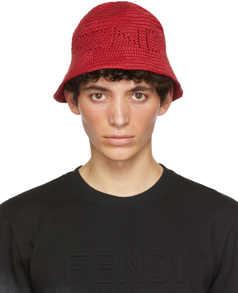 red fendi hat