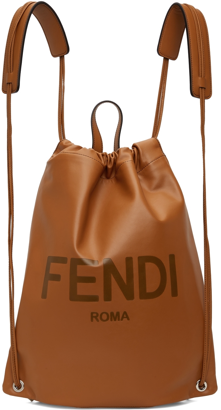 fendi leather backpack
