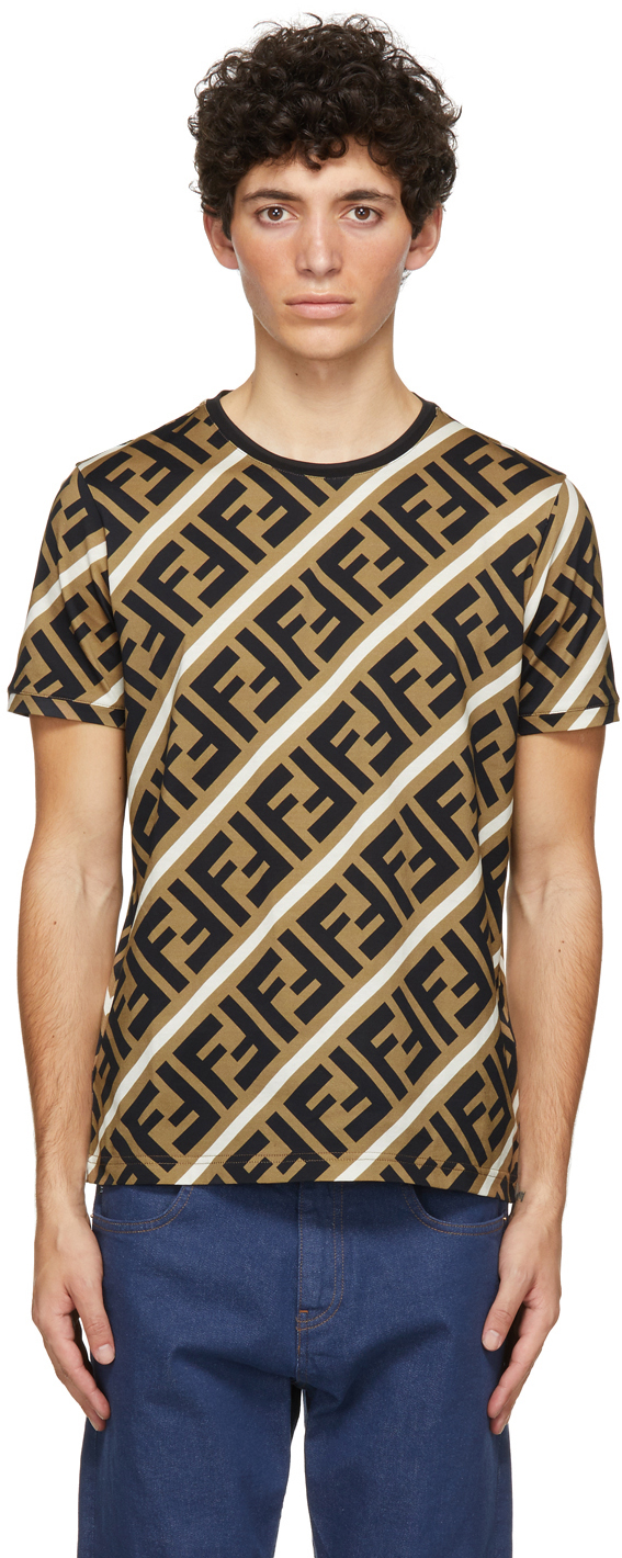 Fendi Brown 'Forever Fendi' T-Shirt