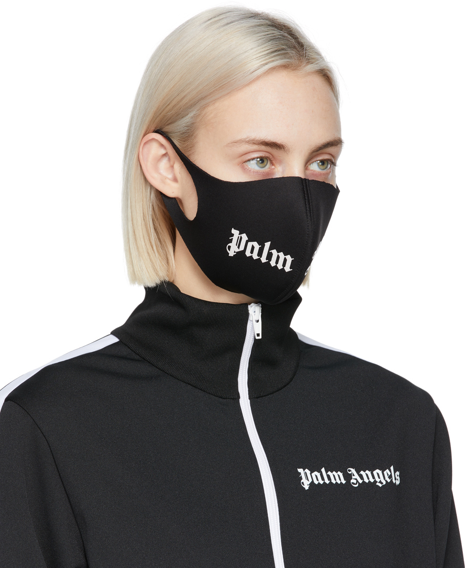 Los angeles spray logo cotton face mask - Palm Angels - Women | Luisaviaroma