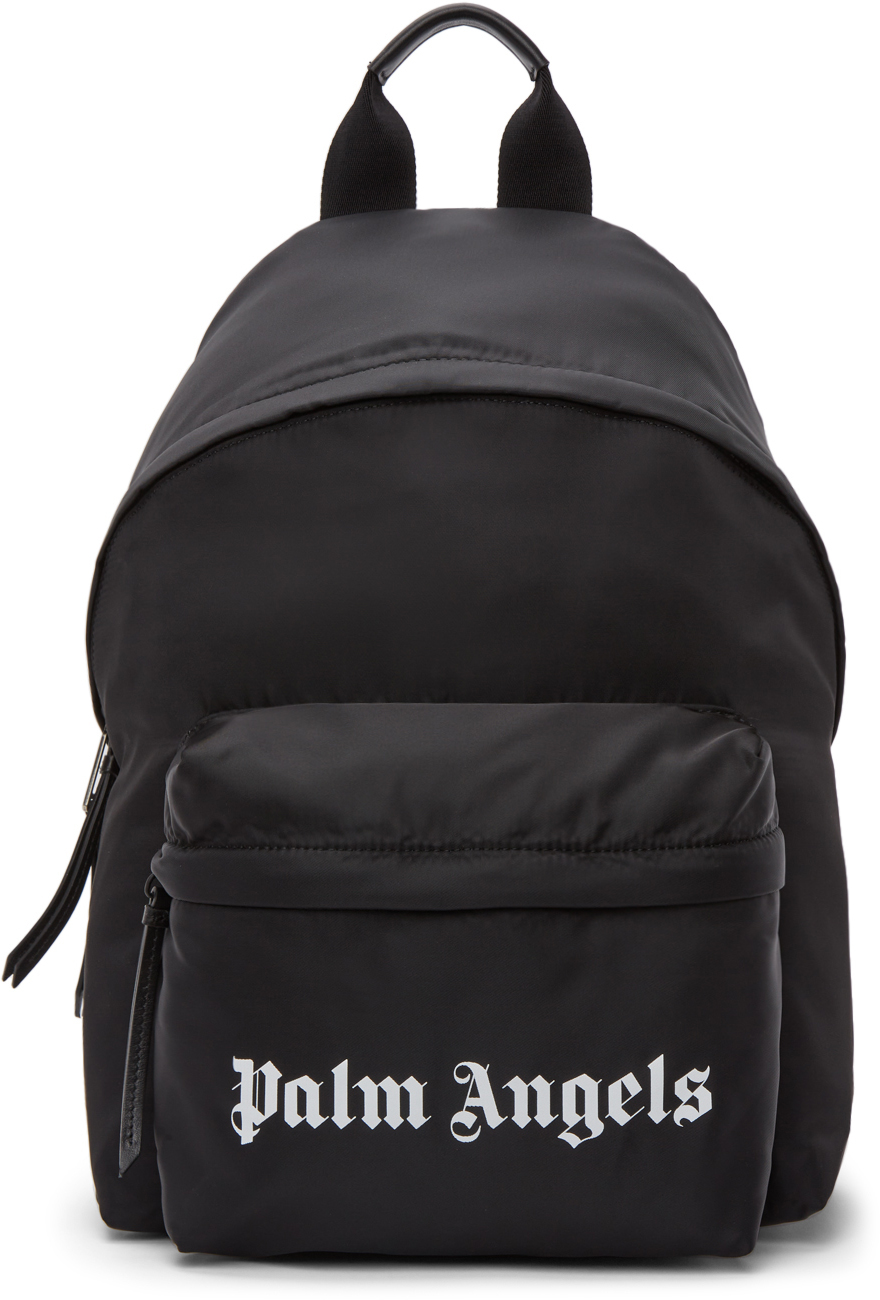 Palm Angels: Black Small Backpack | SSENSE