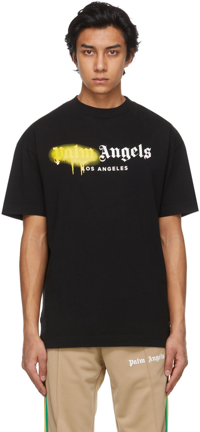 Black Sprayed Logo LA T-Shirt