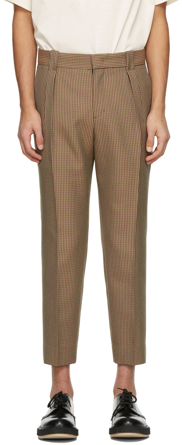 WOOYOUNGMI Khaki One Pleat Trousers