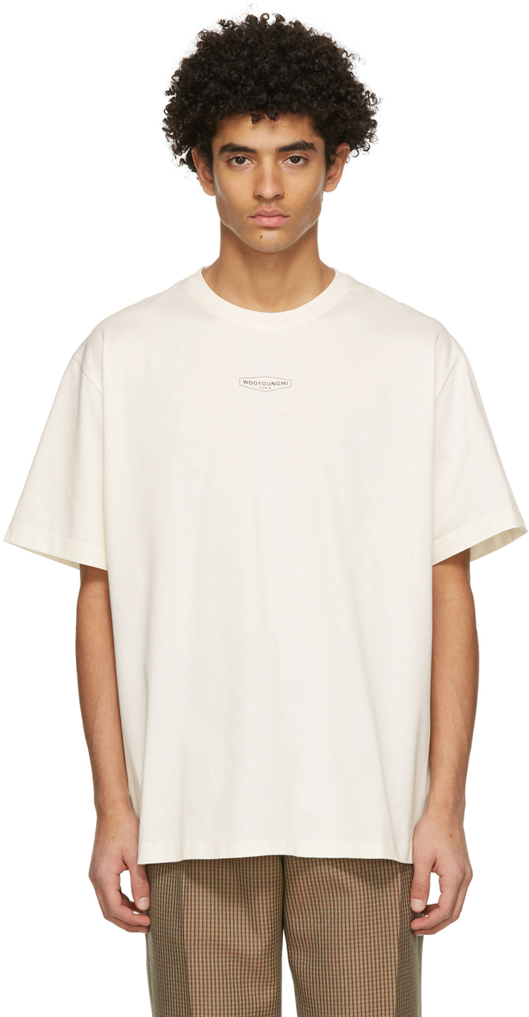 WOOYOUNGMI Off-White Small Logo T-Shirt