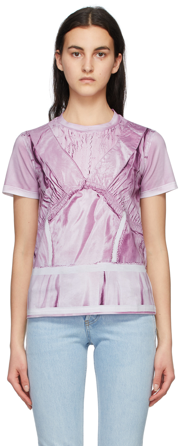 Moschino Pink Inside Out Trompe-l'ail T-Shirt