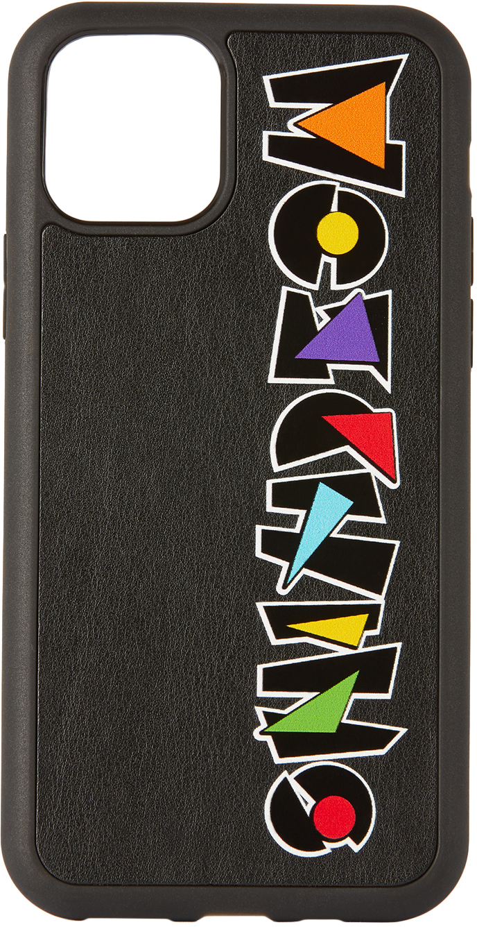 Black Geometric Logo Iphone 11 Pro Case By Moschino On Sale