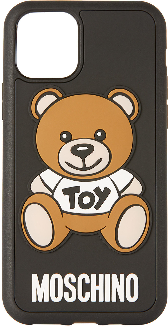 Etui Pour Iphone 11 Pro Noir Teddy Bear Par Moschino Ssense France