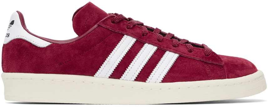 Burgundy Campus 80s Sneakers by adidas Originals on Sale