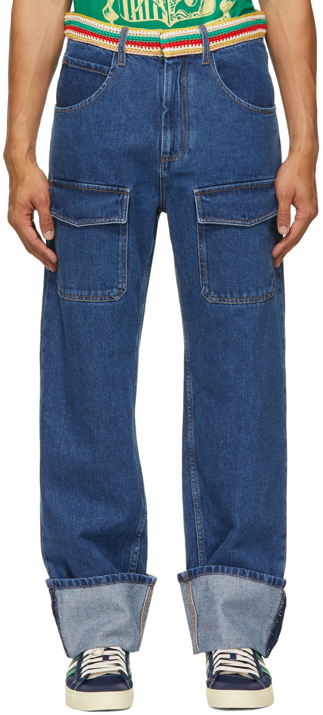 Wales Bonner: Blue Brixton Jeans | SSENSE UK