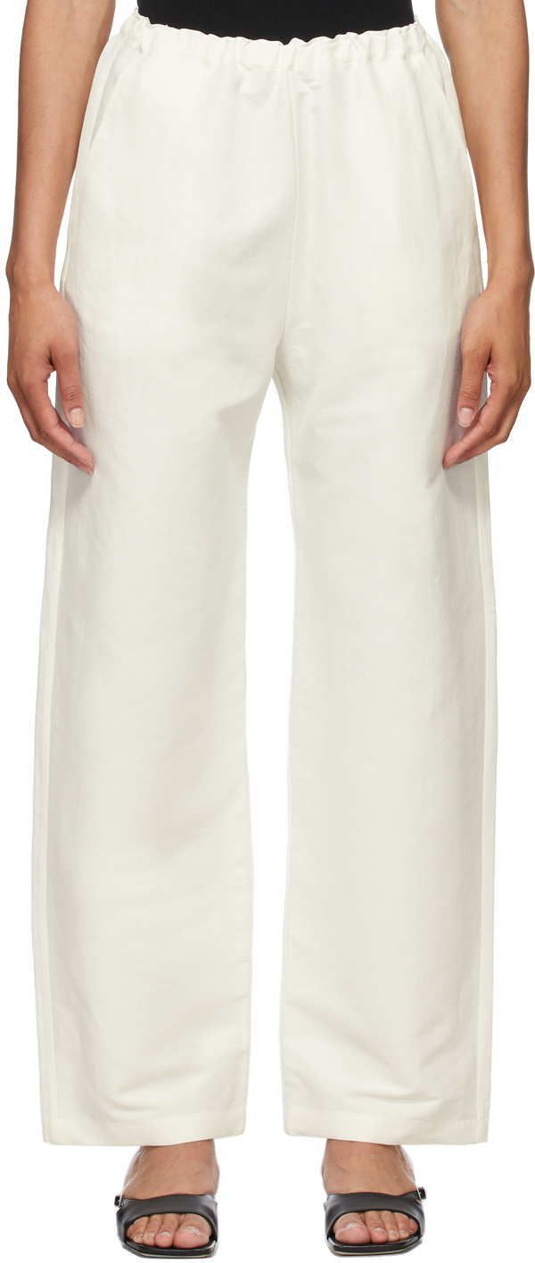Stretch linen pants womens Clearance