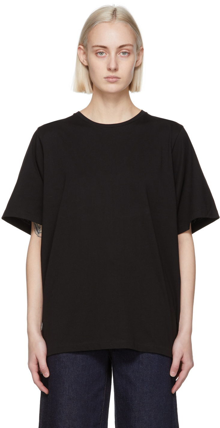 Totême Black Oversized T-Shirt