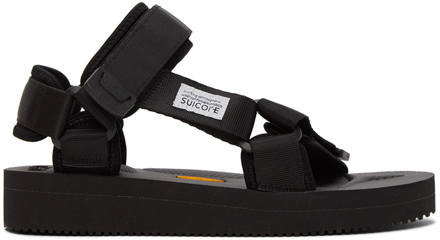 Suicoke: Black DEPA-V2 Sandals | SSENSE