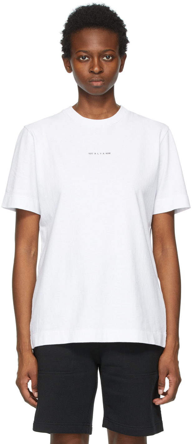1017 ALYX 9SM White Collection Name T-Shirt