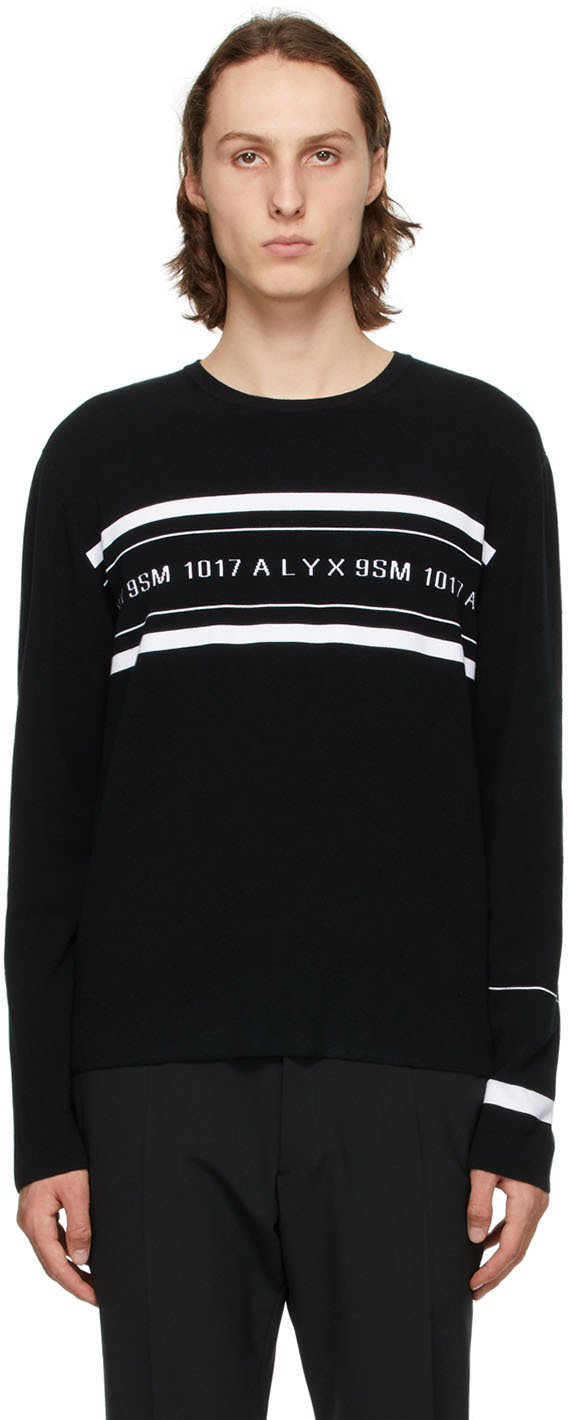 1017 ALYX 9SM Black Band Logo Sweater 211776M201002