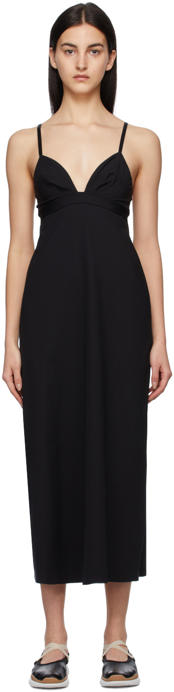 Black Silhouette Mid-Length Dress by ERES on Sale